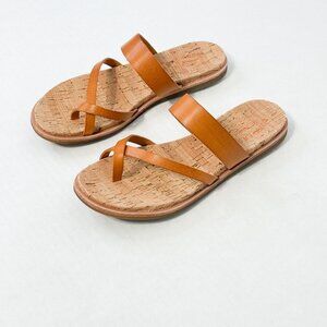 Kork - Ease Belinda NWB Sz 8 Light Orange Women's Flat Leather Sandals